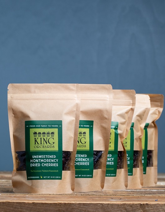 King Orchards No Sugar Added Montmorency Dried Cherries